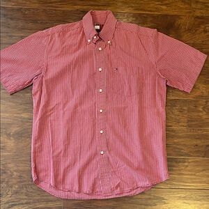 Tommy Hilfiger Men's Red Checkered Shirt